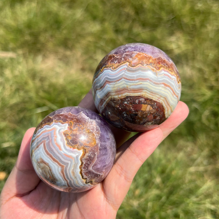 Amethyst Agate Sphere