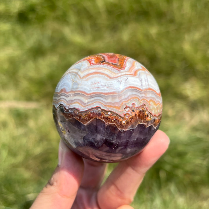 Amethyst Agate Sphere