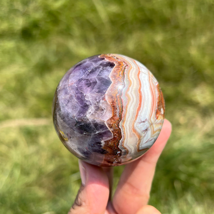 Amethyst Agate Sphere
