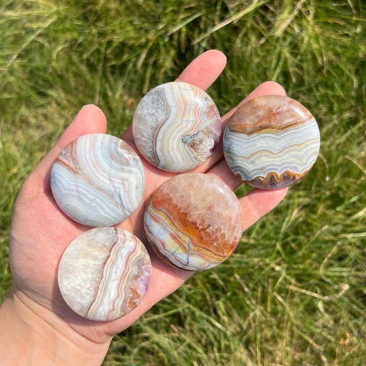 Amethyst Agate Palmstone