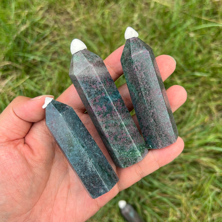 Ruby In Kyanite Point