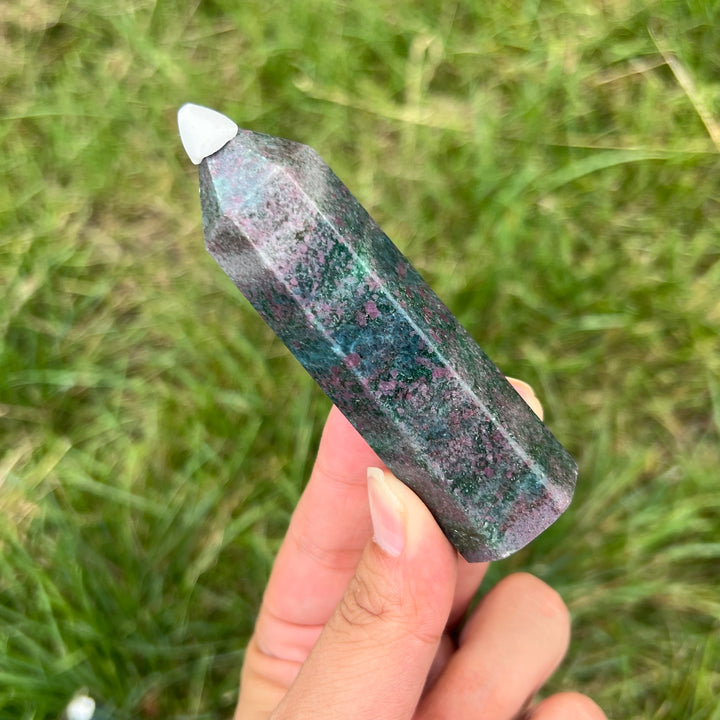 Ruby In Kyanite Point