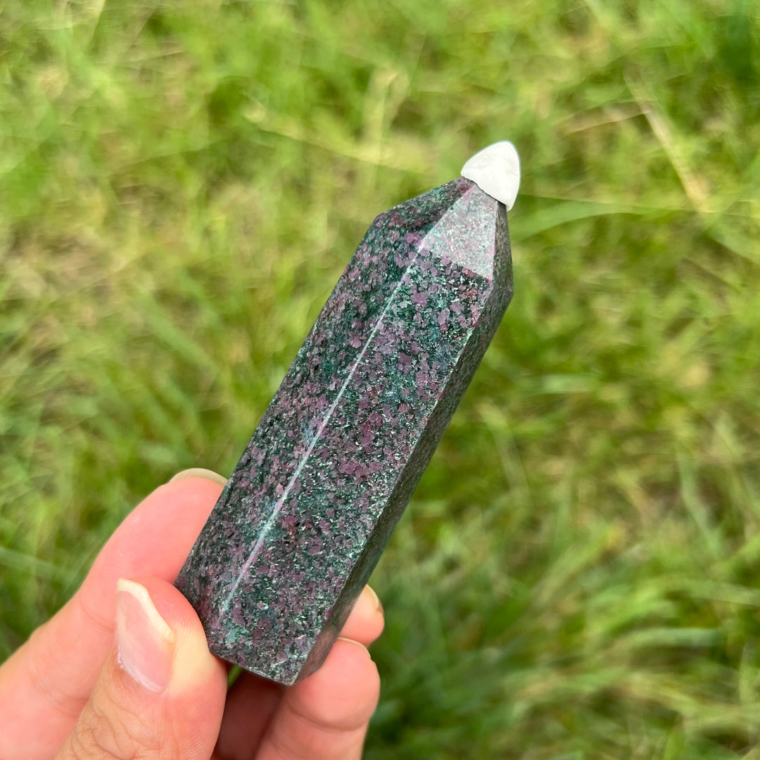 Ruby In Kyanite Point