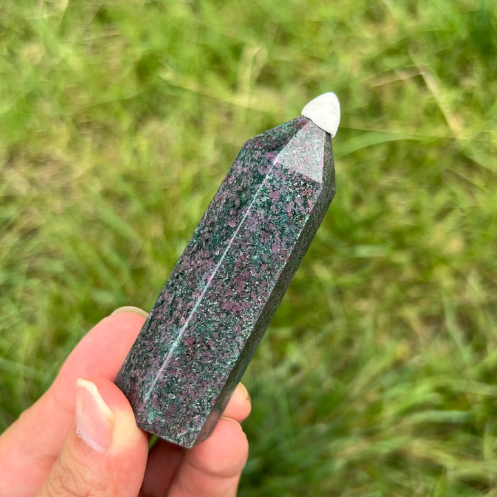 Ruby In Kyanite Point