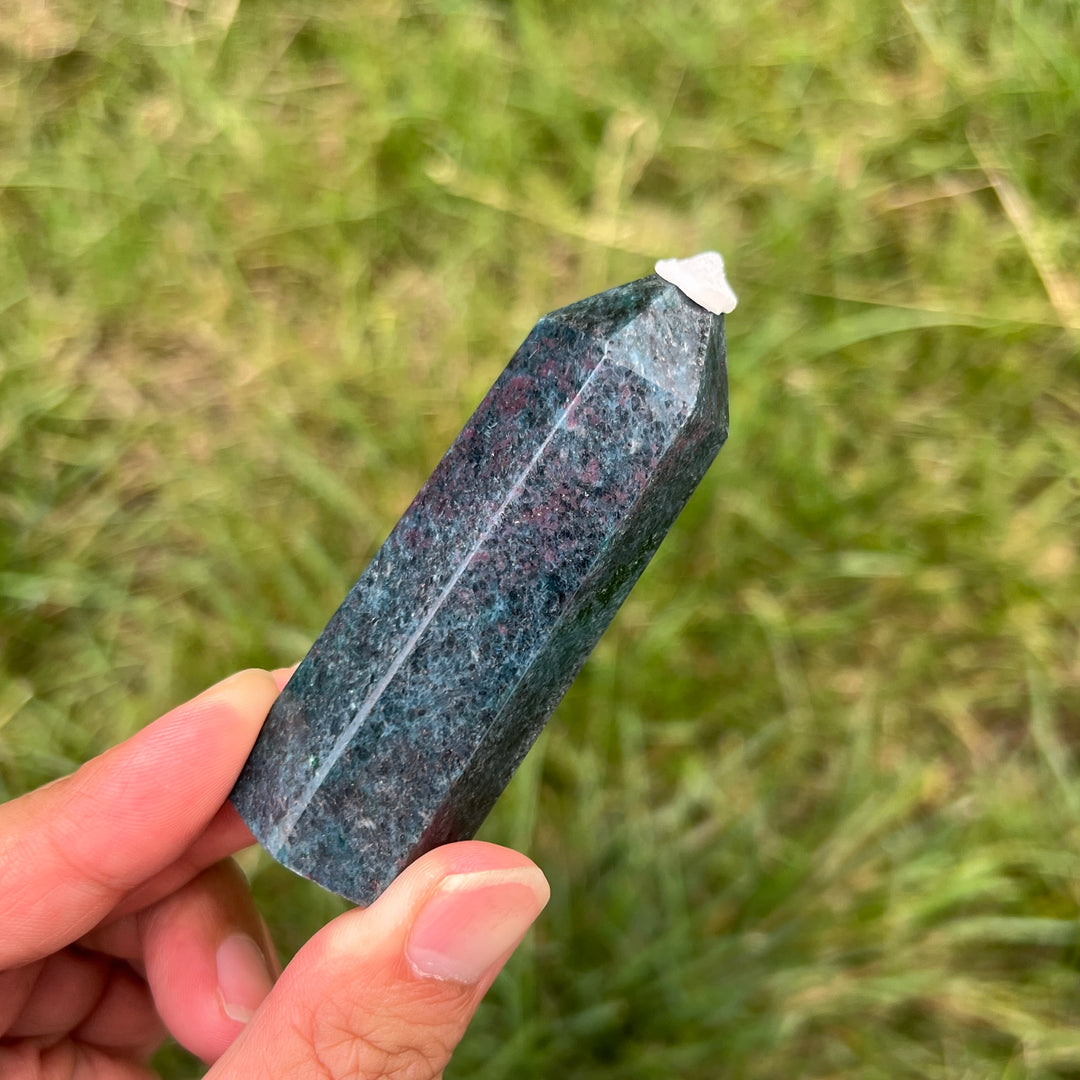 Ruby In Kyanite Point