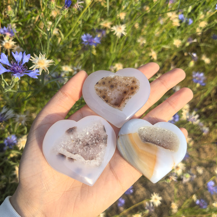 Agate Geode Heart