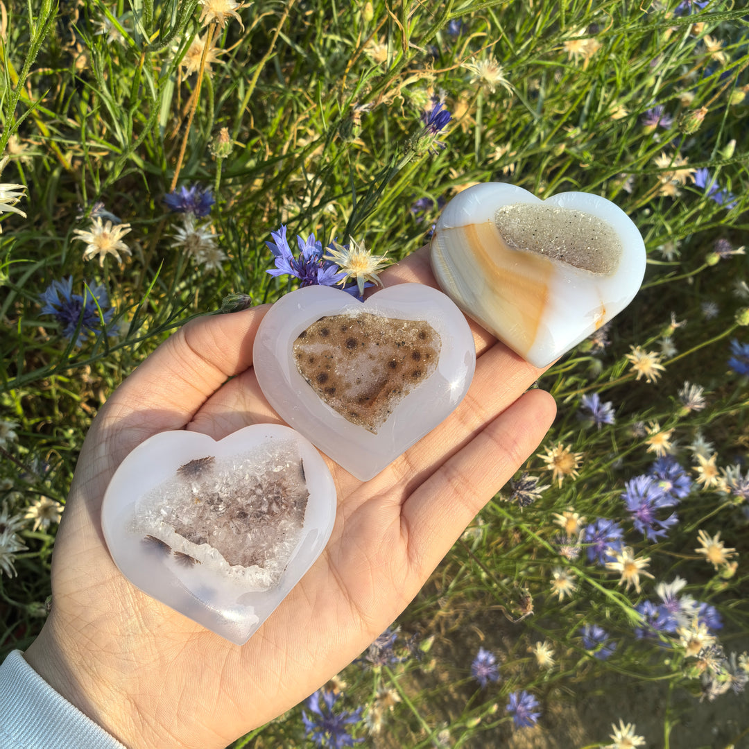 Agate Geode Heart