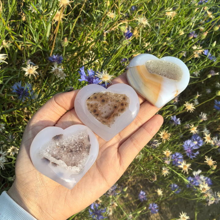 Agate Geode Heart