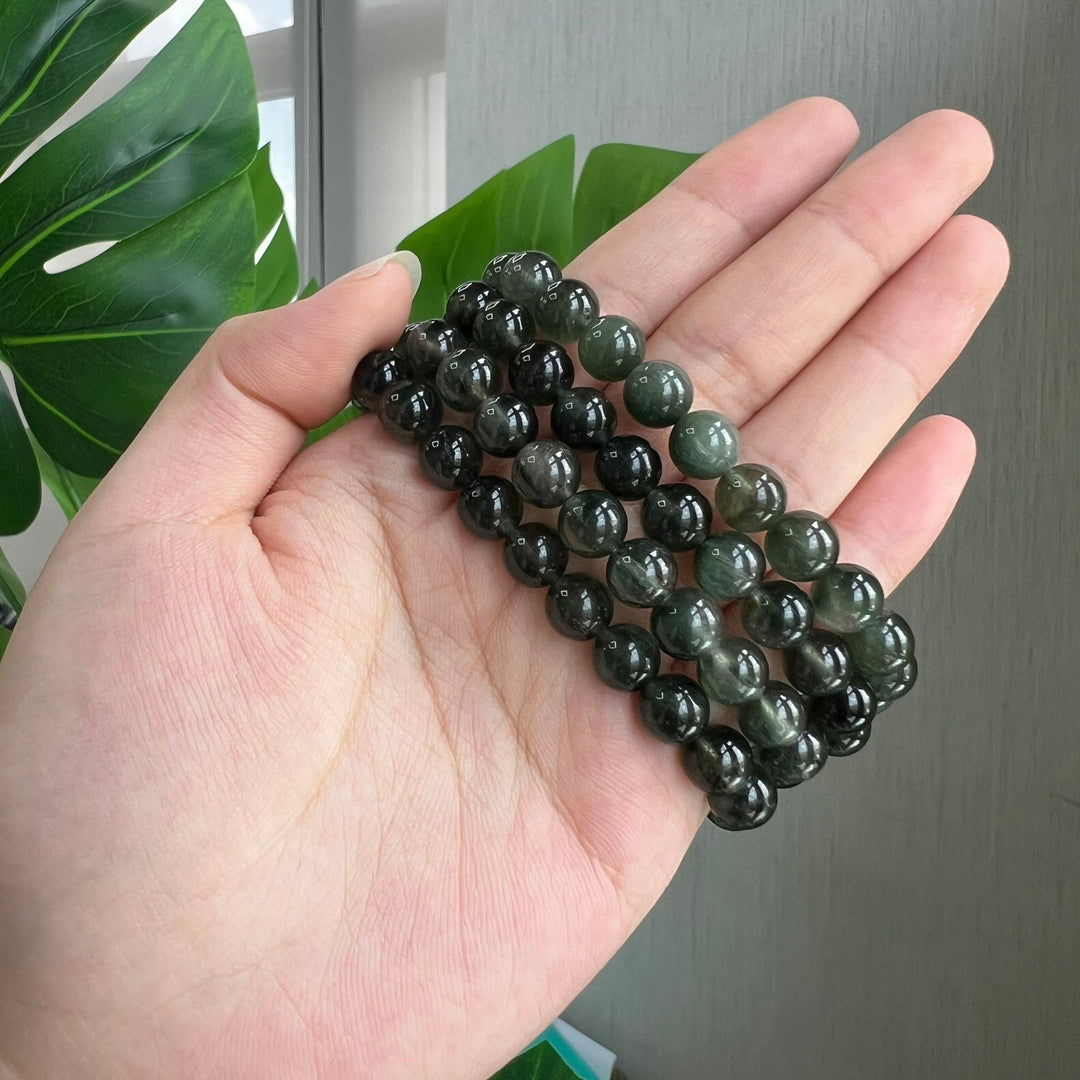 Green Rabbit Hair Bracelet 8~8.5mm