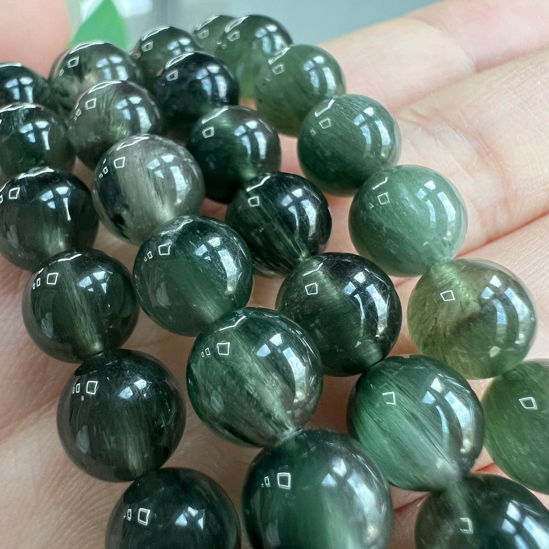 Green Rabbit Hair Bracelet 8~8.5mm