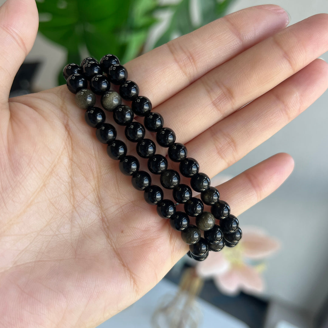 Golden Obsidian Bracelet 6.2~6.5mm