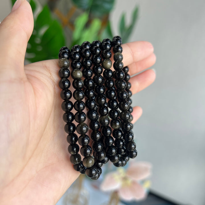 Golden Obsidian Bracelet 6.2~6.5mm