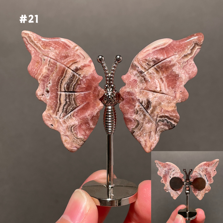 Unique,2.3"+Rhodochrosite Butterfly