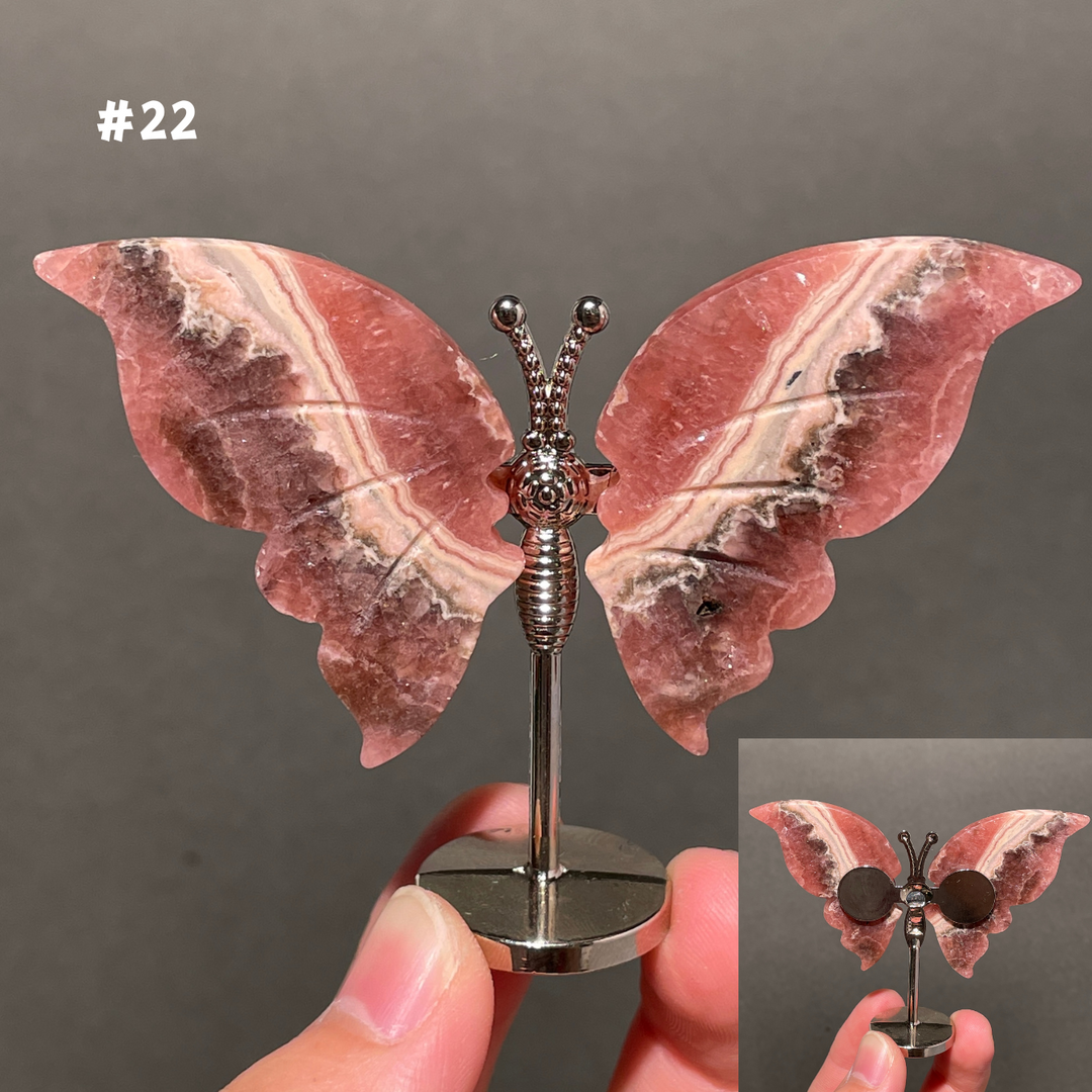 Unique,2.3"+Rhodochrosite Butterfly