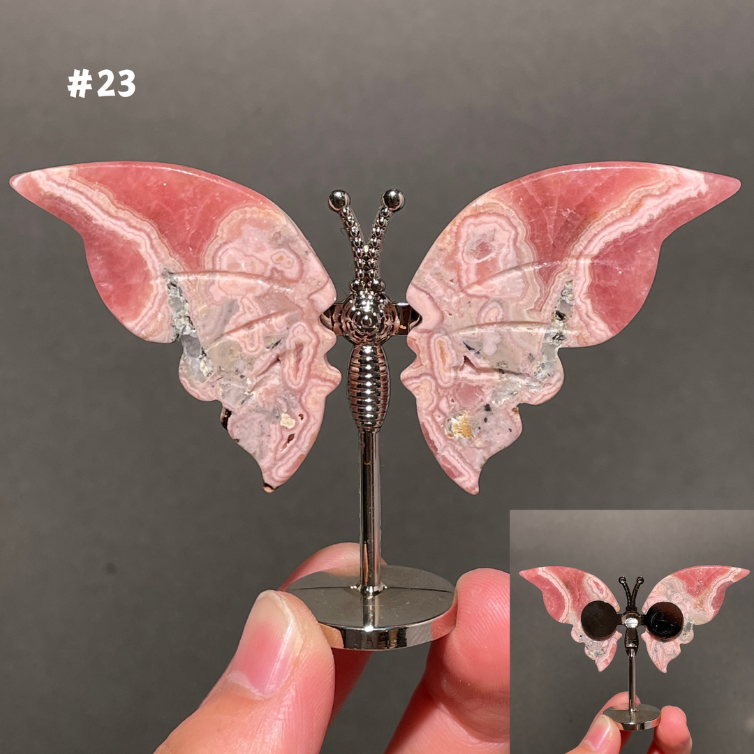 Unique,2.3"+Rhodochrosite Butterfly