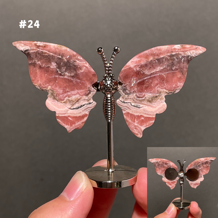 Unique,2.3"+Rhodochrosite Butterfly