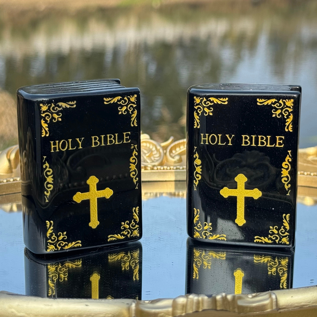 Natural Crystal Carved Bible