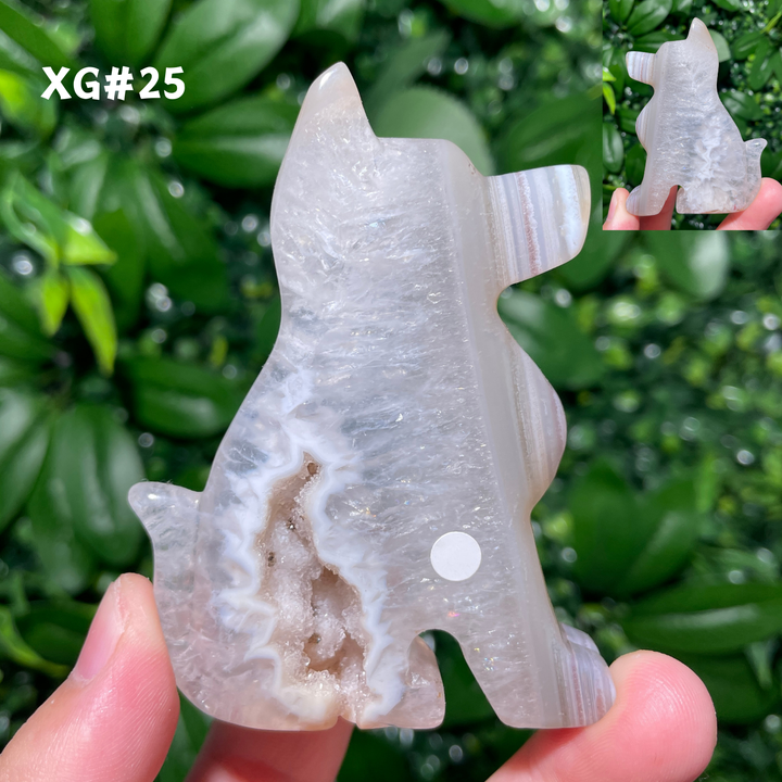 Unique, Agate Geode Dog
