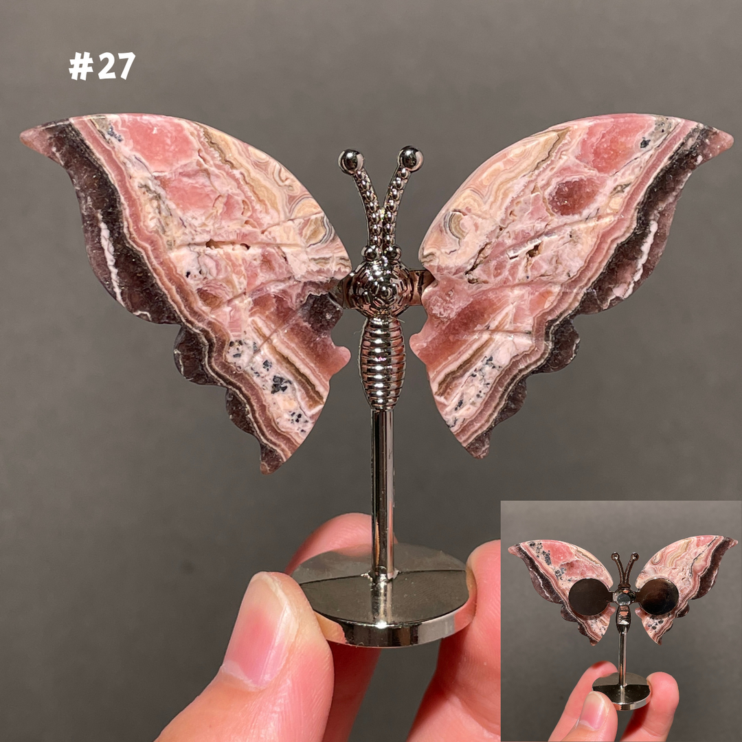 Unique,2.3"+Rhodochrosite Butterfly