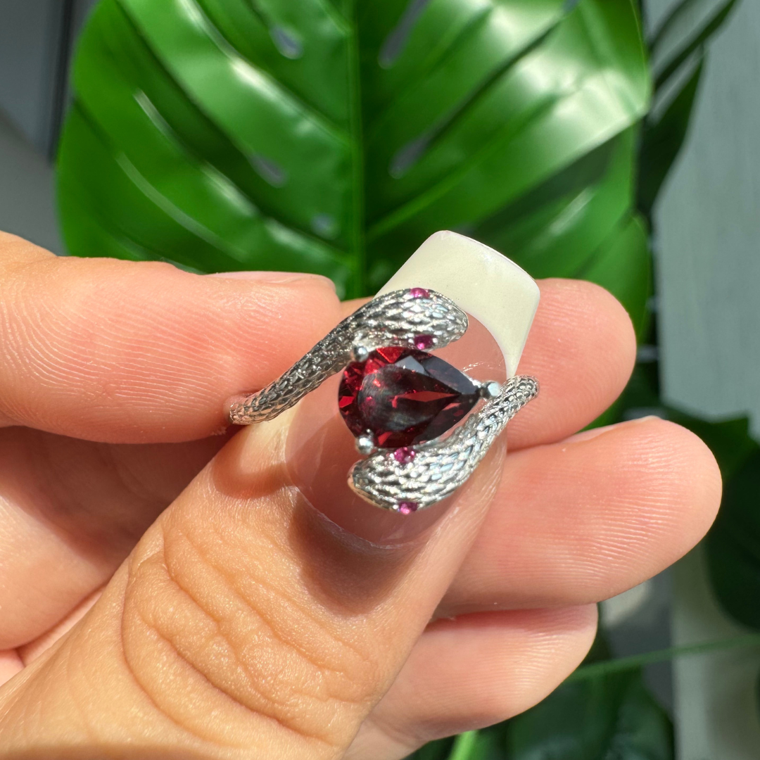 Double Snake Ring, s925