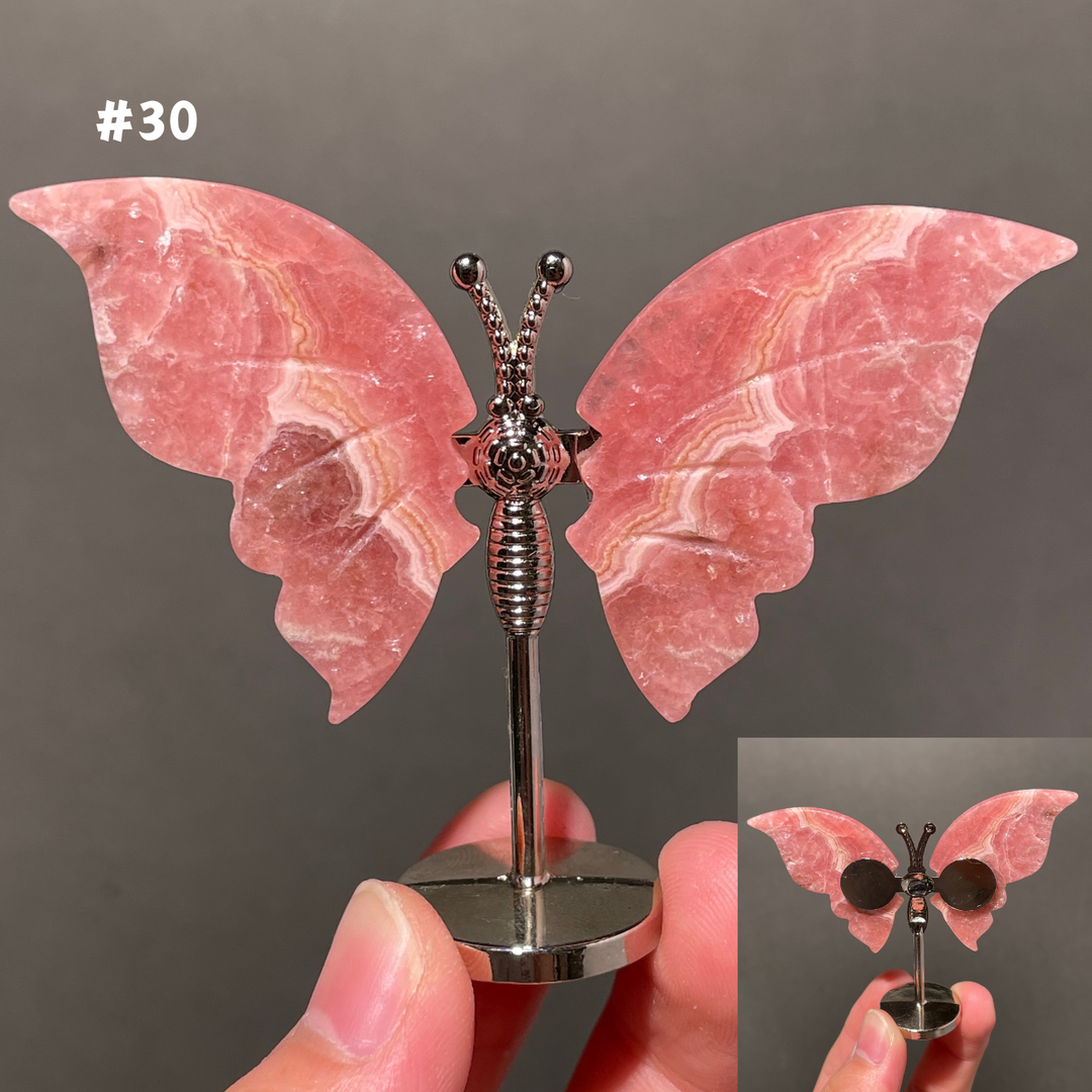Unique,2.3"+Rhodochrosite Butterfly
