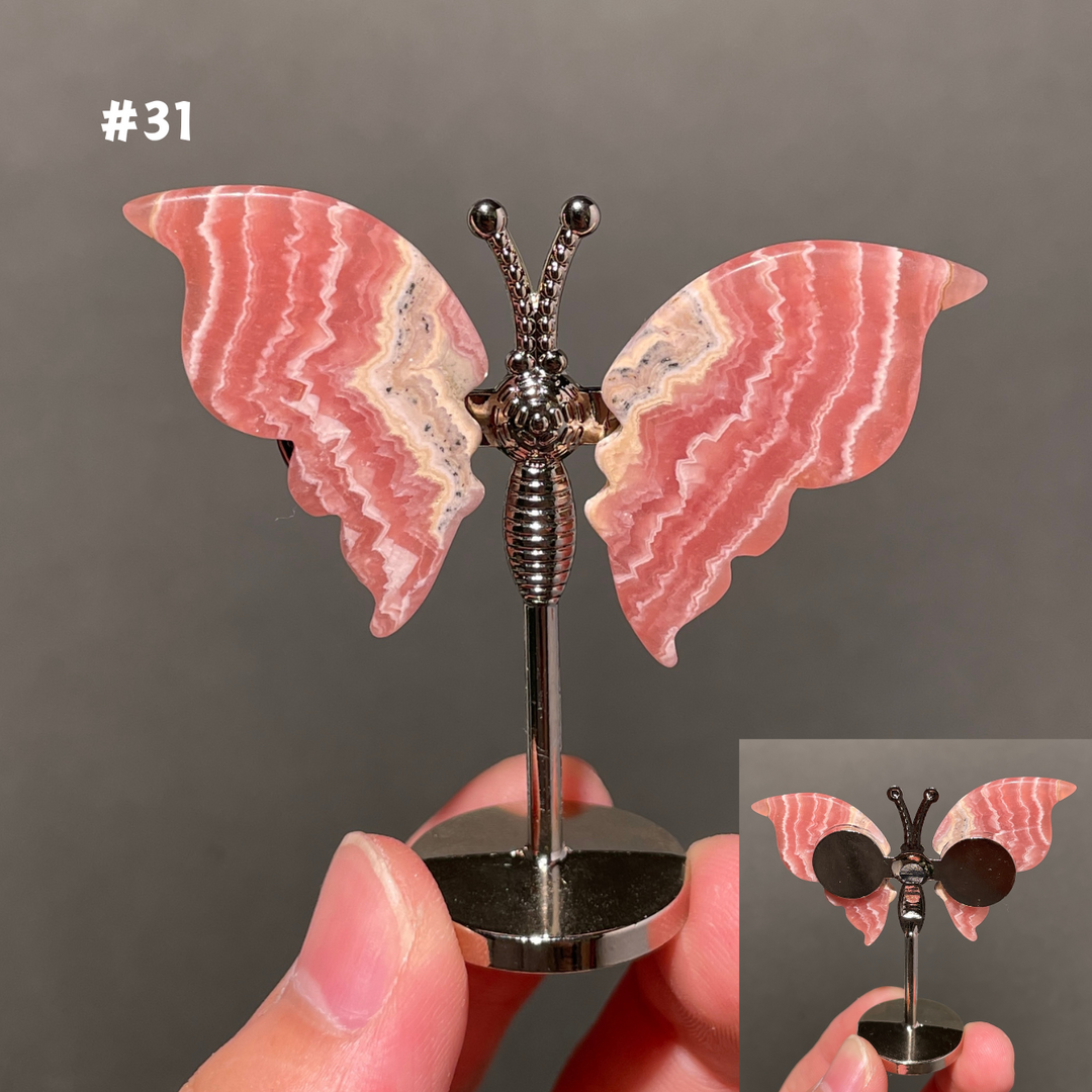 Unique,2.3"+Rhodochrosite Butterfly