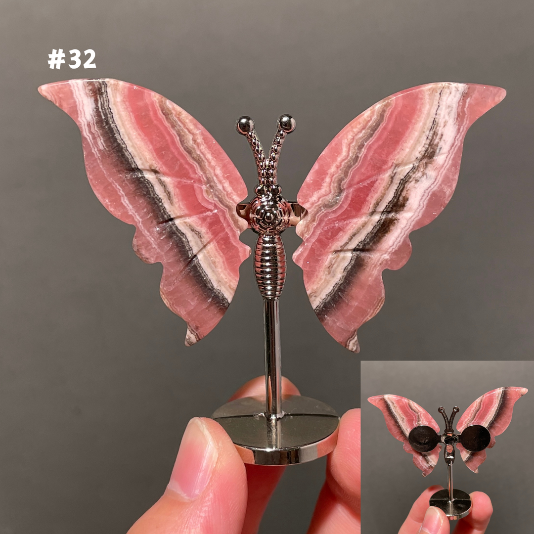 Unique,2.3"+Rhodochrosite Butterfly