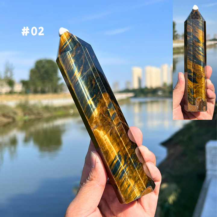 Natural Tiger Eye Tower