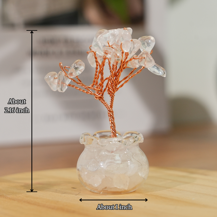 Kristallbaum mit Rohstein