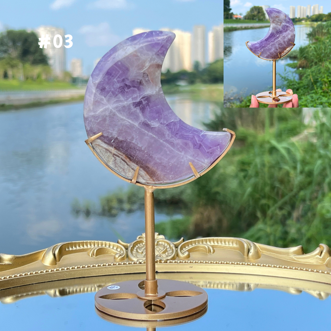 Amethyst Agate Moon