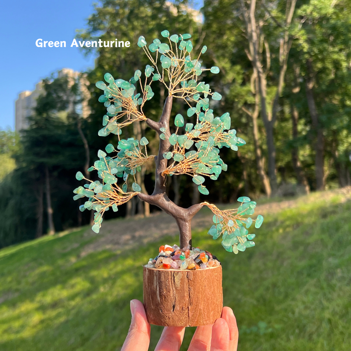 Crystal Chips Wood Pile Money Tree