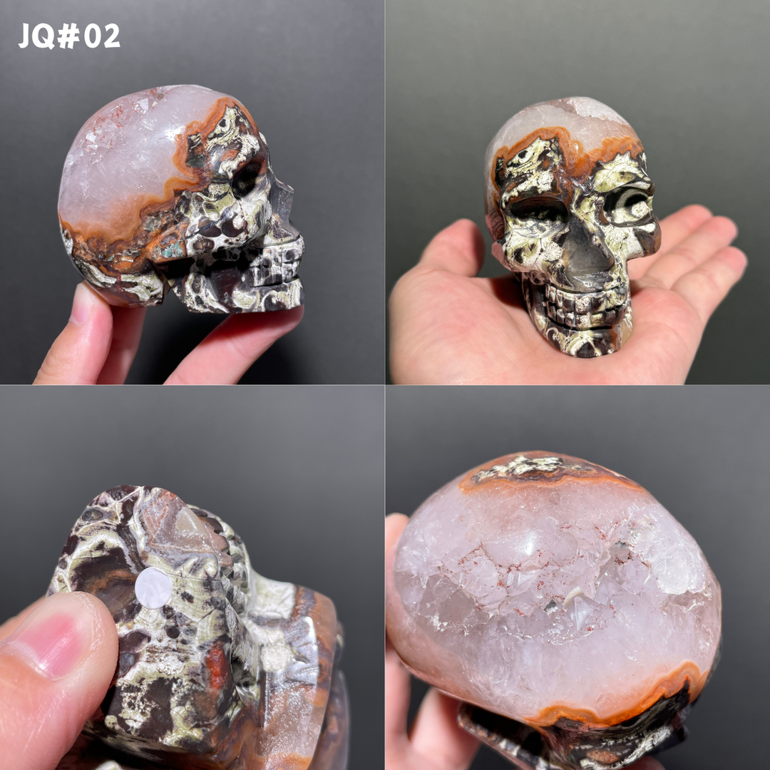 Unique,Money Agate Skull
