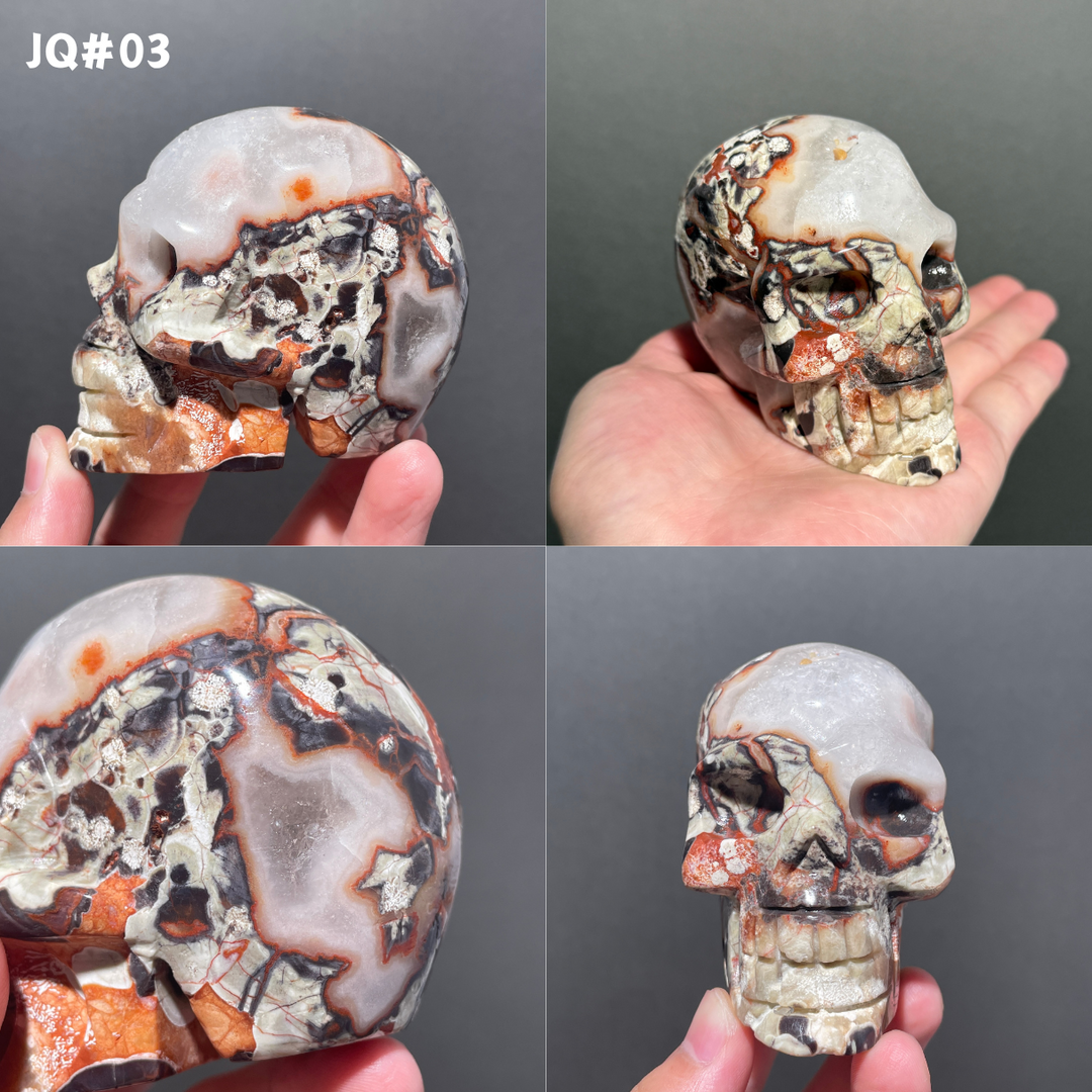 Unique,Money Agate Skull