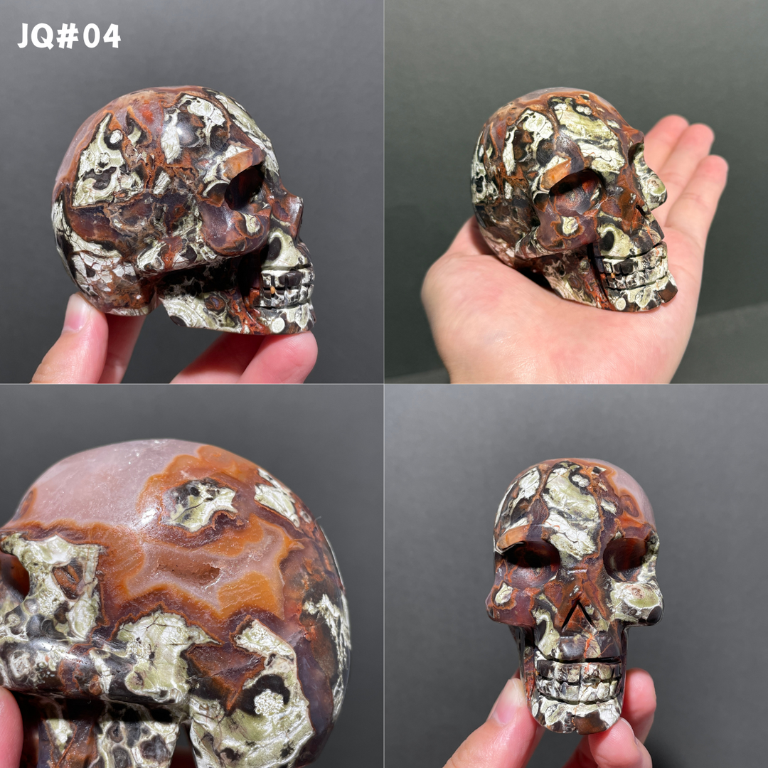 Unique,Money Agate Skull