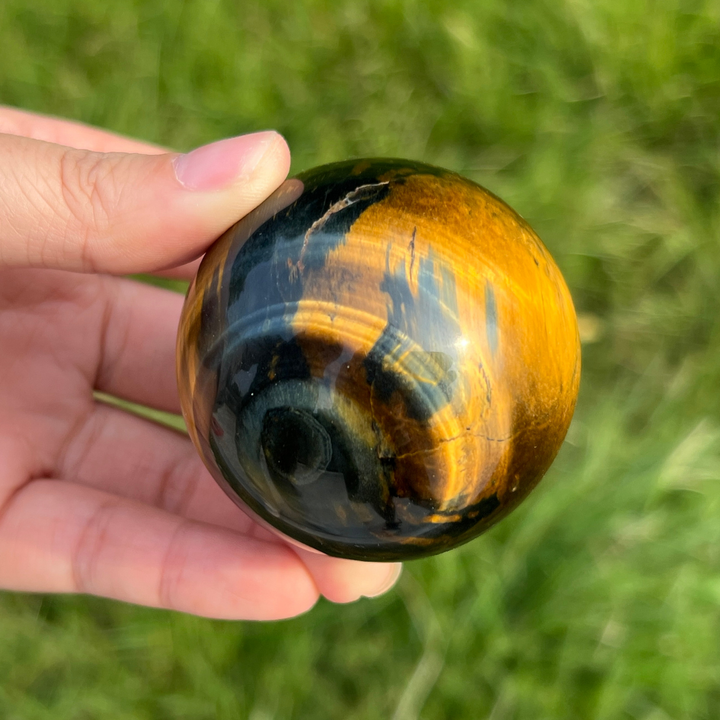 Blue Yellow Tiger Eye Sphere