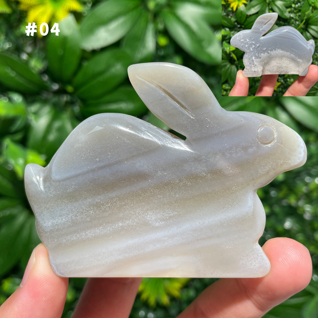 Unique Agate Geode Rabbit