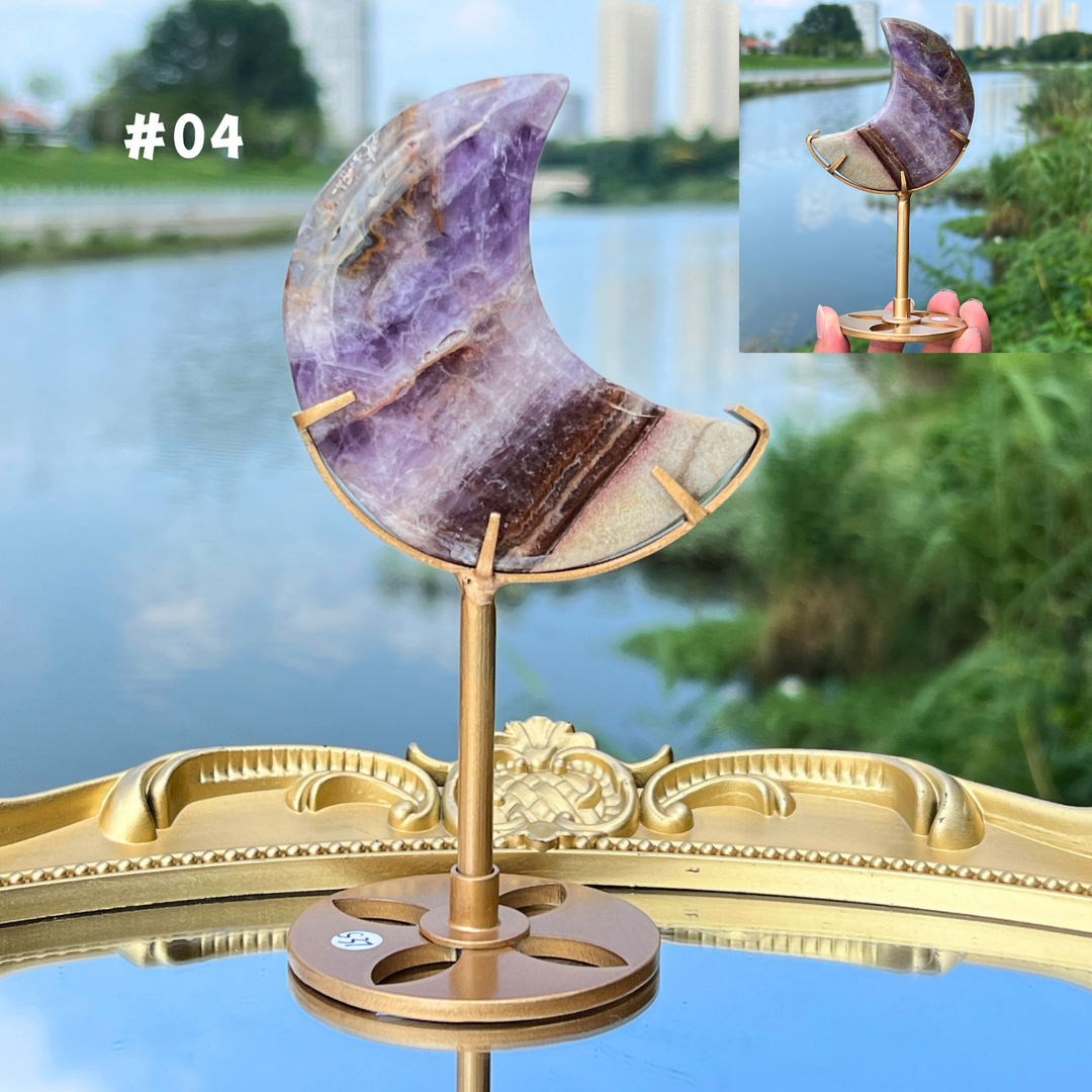 Amethyst Agate Moon