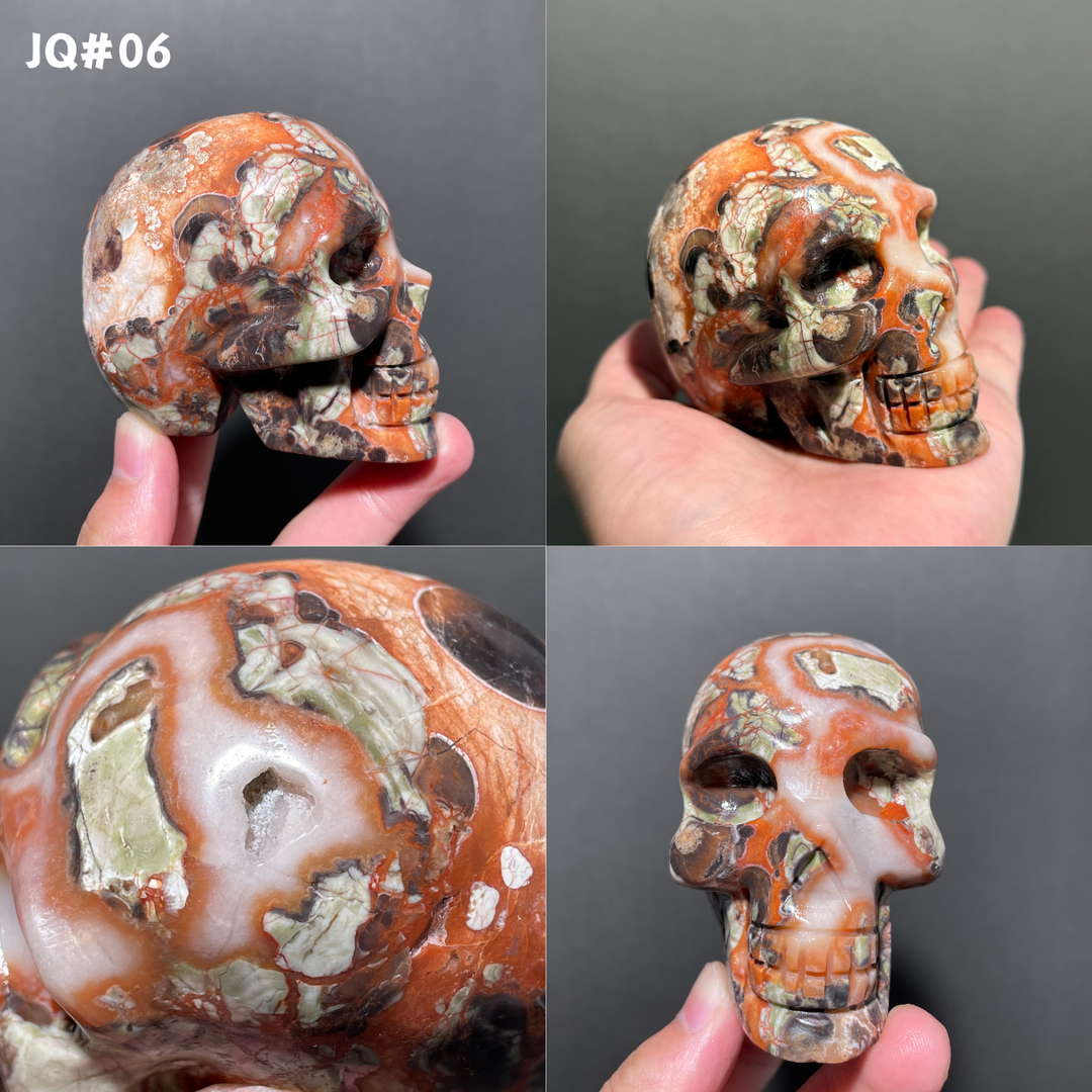 Unique,Money Agate Skull