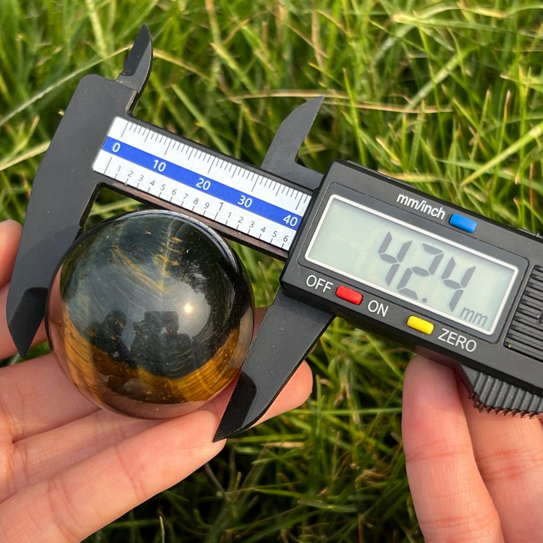 Blue Yellow Tiger Eye Sphere