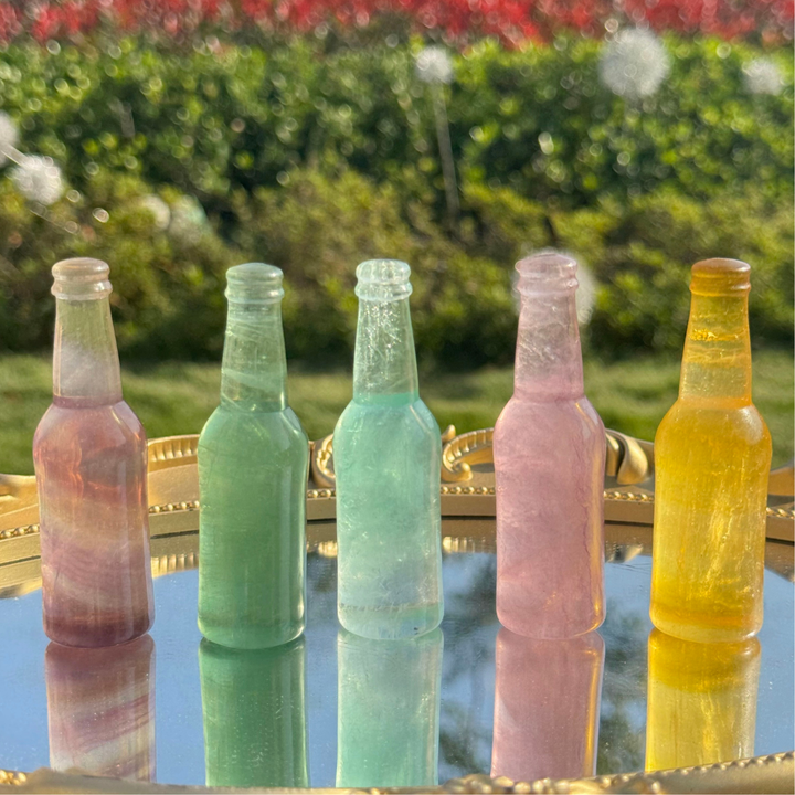 Natural Fluorite Bottle Ornament