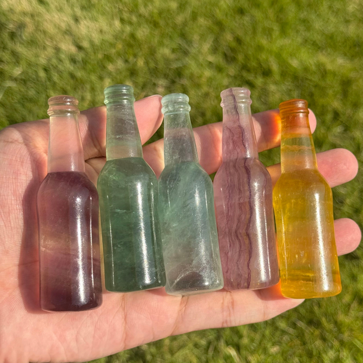 Natural Fluorite Bottle Ornament