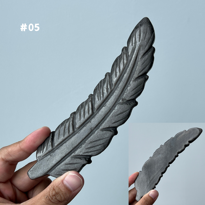 Unique,Silver Obsidian Feather
