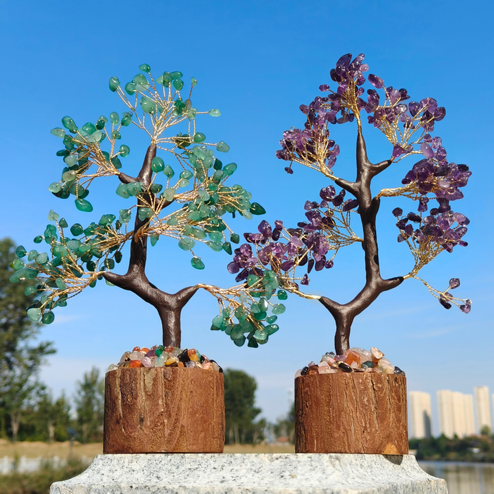 Crystal Chips Wood Pile Money Tree