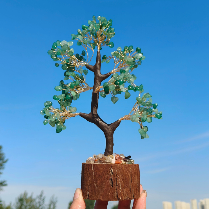 Crystal Chips Wood Pile Money Tree