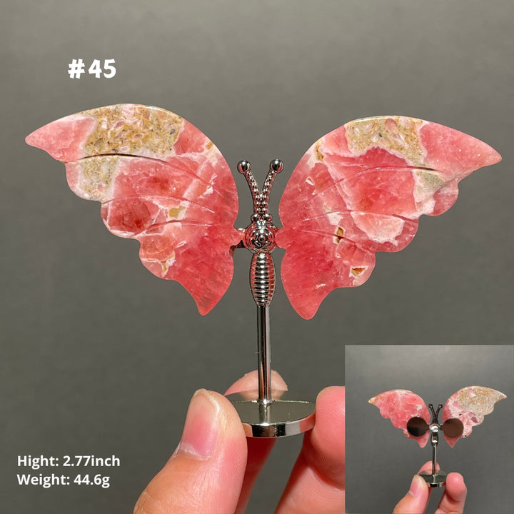 Unique,2.3"+Rhodochrosite Butterfly
