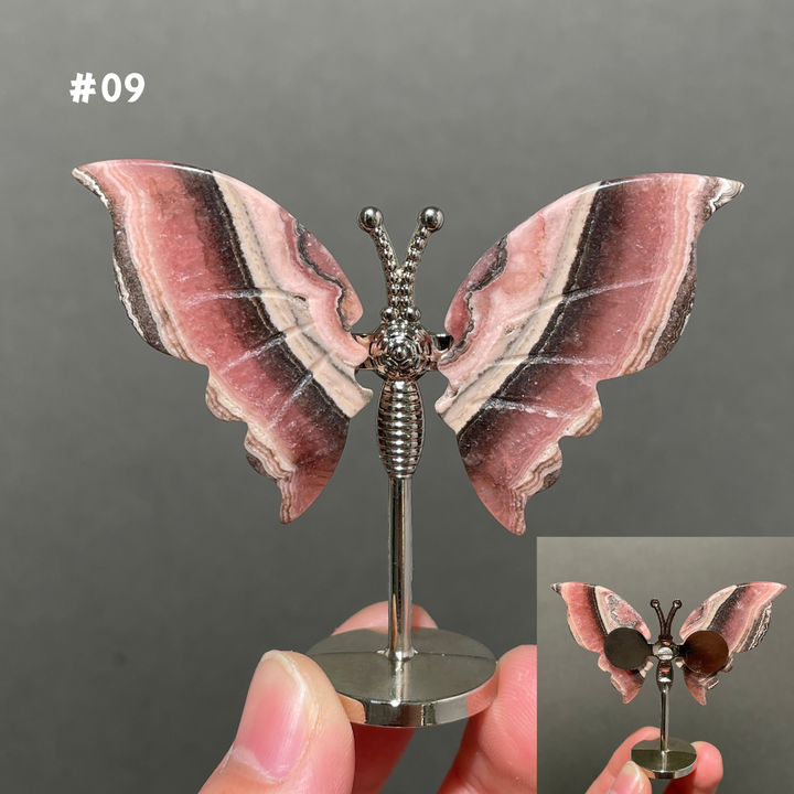Unique,2.3"+Rhodochrosite Butterfly