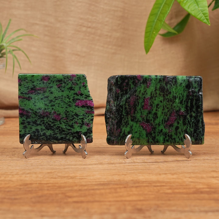 Ruby in Zoisite Slice