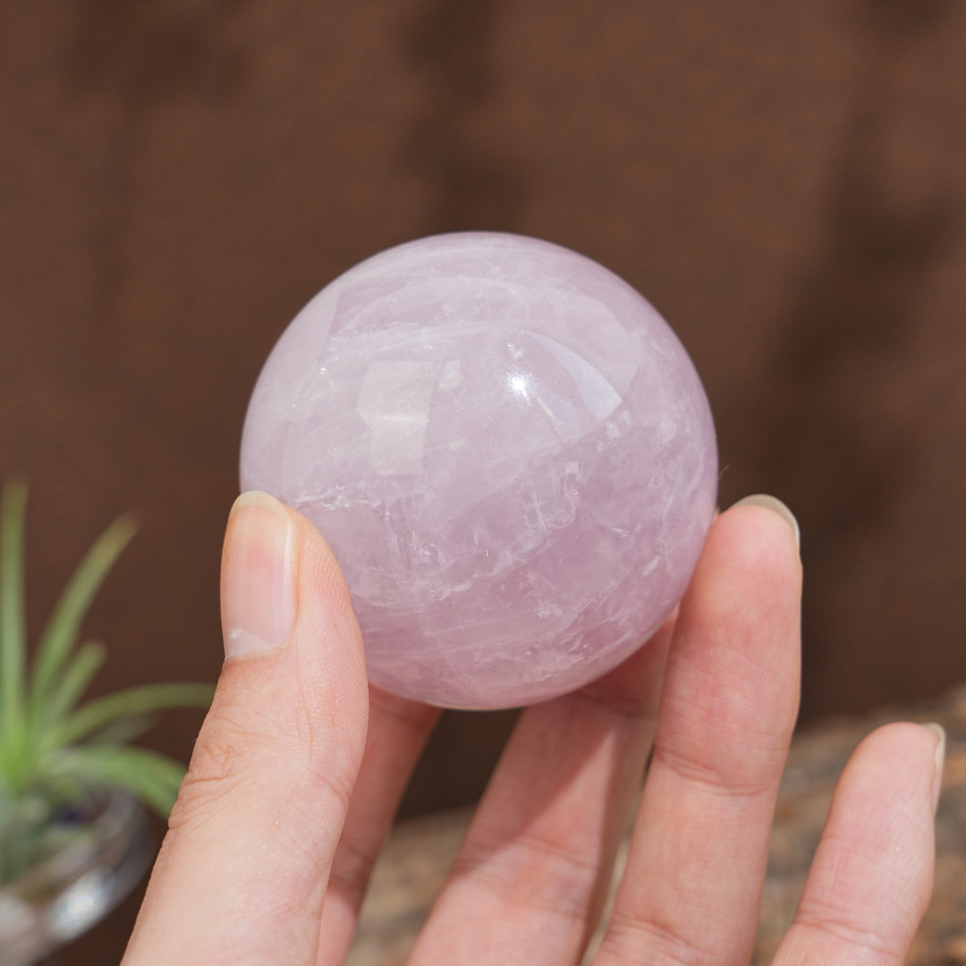 Lavender Rose Quartz Sphere