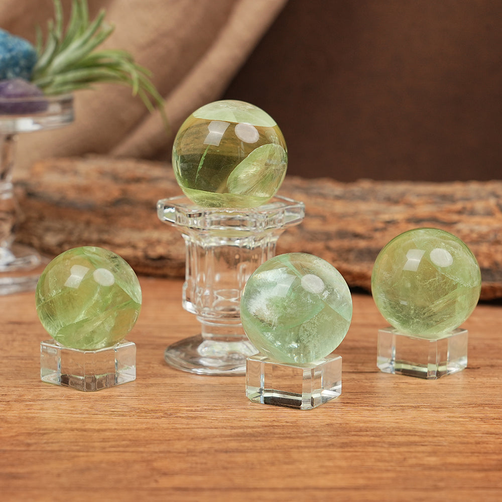 Green Fluorite Sphere