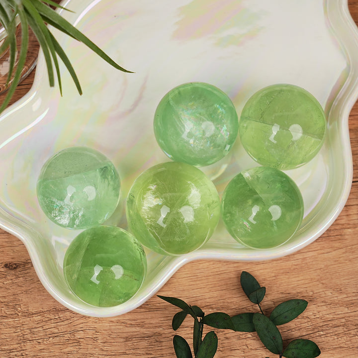 Green Fluorite Sphere